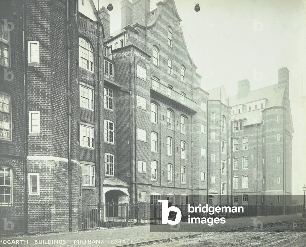 Millbank Estate, London, 1906 (b/w photo)