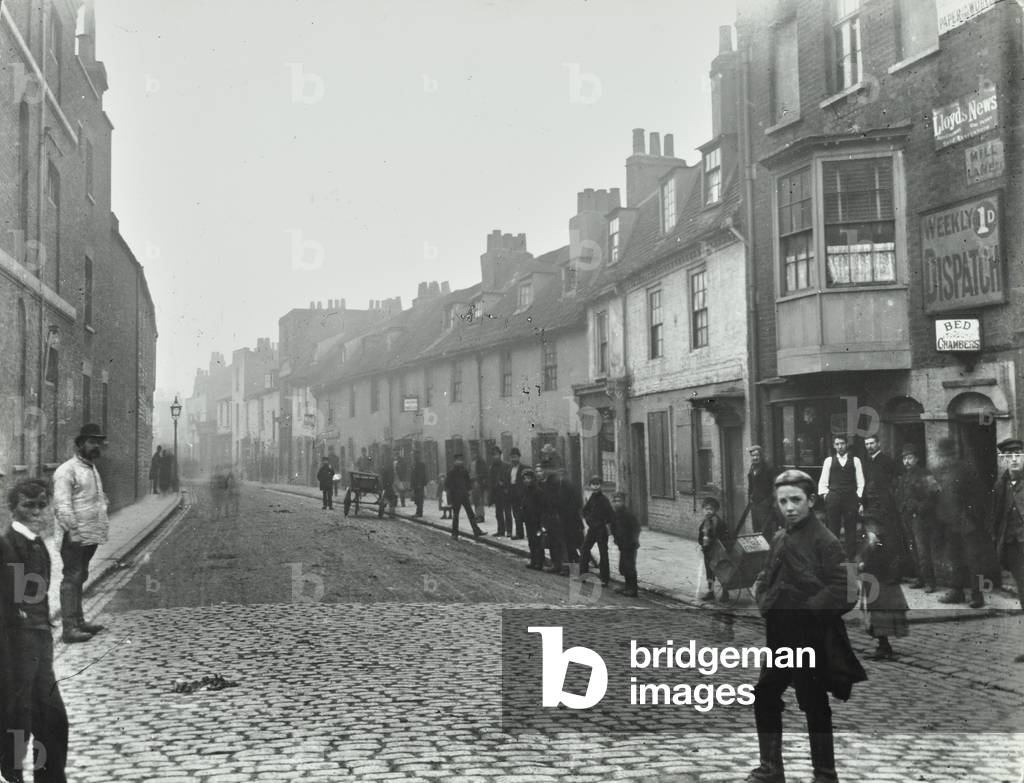 Mill Lane: from Deptford Broadway, London, 1895 (b/w photo)