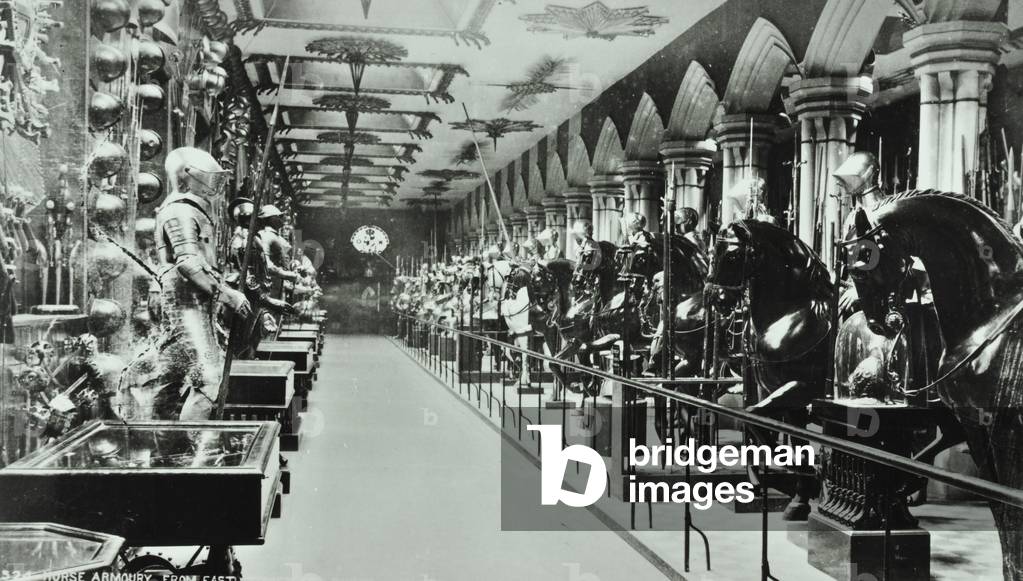 Tower of London, Tower Hill: armoury, 1900 (b/w photo)