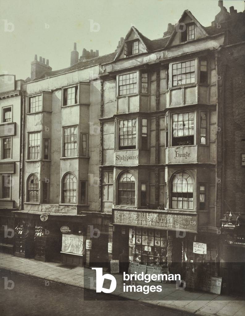 134-136 Aldersgate Street, London, 1879 (b/w photo)