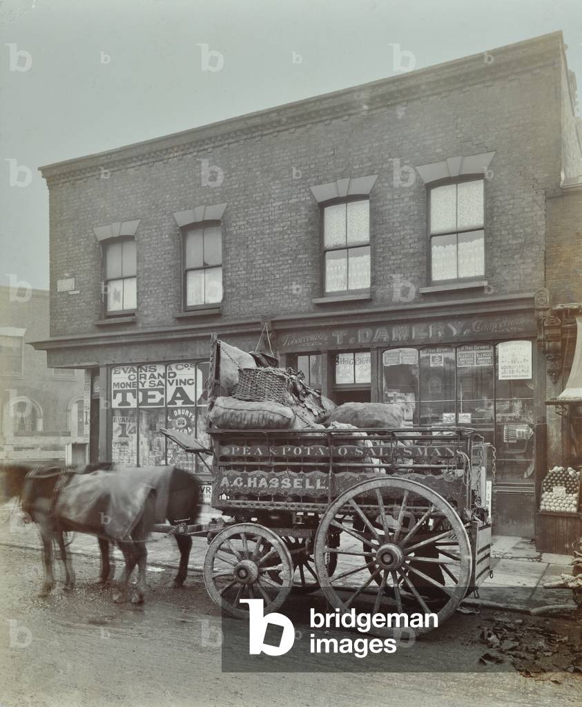 91-93 Devons Road: front elevations, 1900 (b/w photo)
