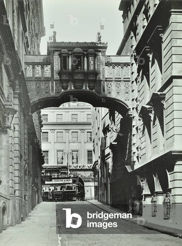 Grand Hotel, Northumberland Street, Westminster LB: looking north to Strand, 1920 (b/w photo)