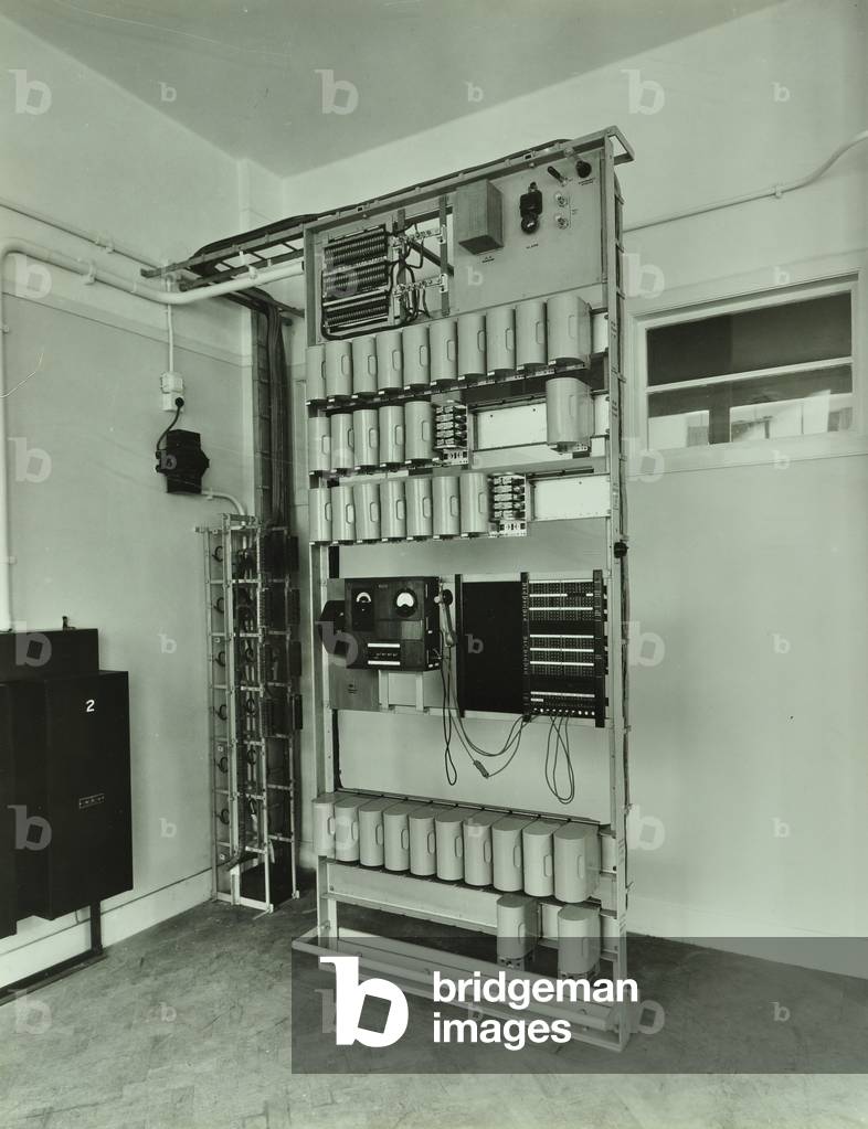 County Hall Extension: detail of panel , 1939 (b/w photo)