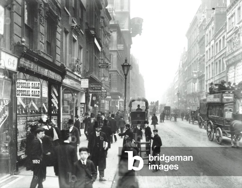 Cheapside, looking west, City of London, 1903 (b/w photo)