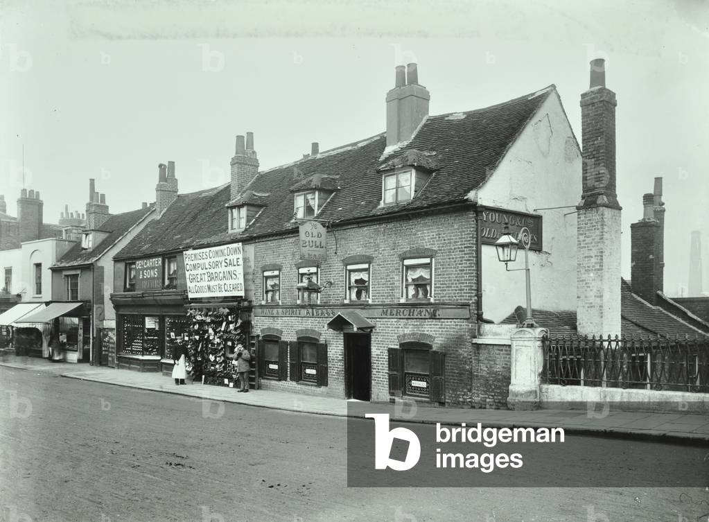 Old Bull, Wandsworth High Street, 1897 (b/w photo)
