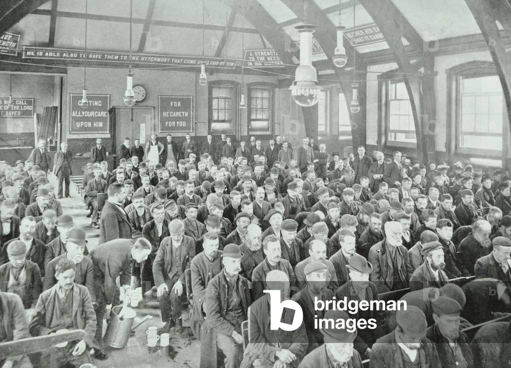 The Field Lane Refuge, Vine Street, 1890s (b/w photo)