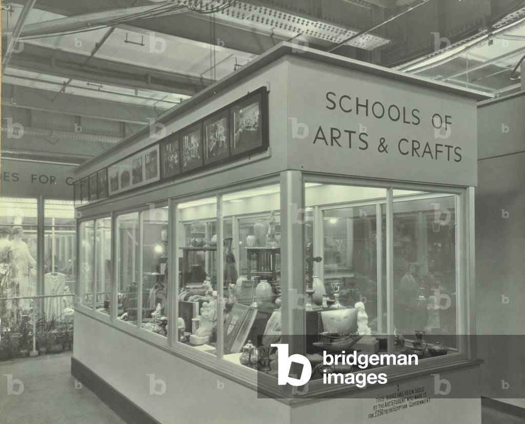 Olympia: exhibition of work by students at L.C.C. institutions, 1931 (b/w photo)