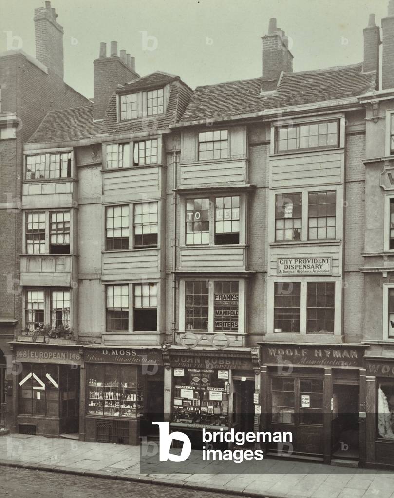 145-148 Aldersgate Street, London, 1879 (b/w photo)