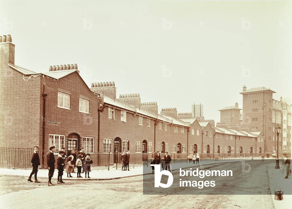 Sylva Cottages Estate, London, 1904 (b/w photo)