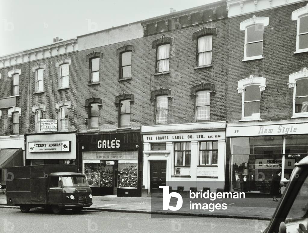 33-39 Lavender Hill, London, 1970 (b/w photo)