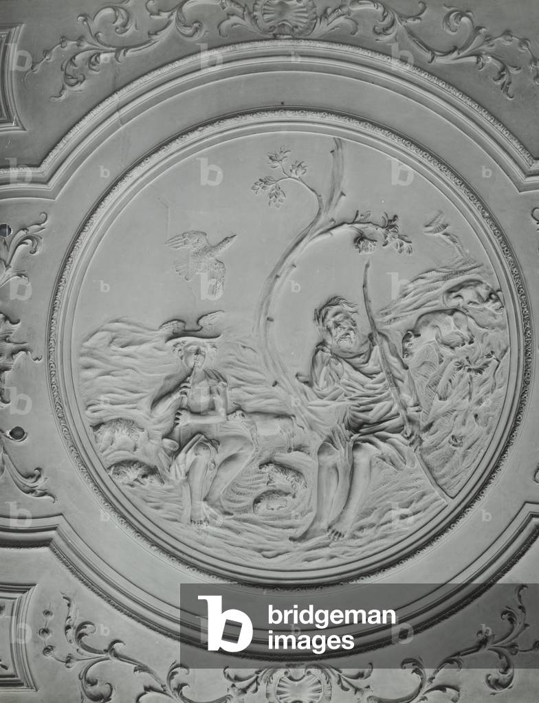 25 Spital Square: ceiling detail, 1913 (b/w photo)