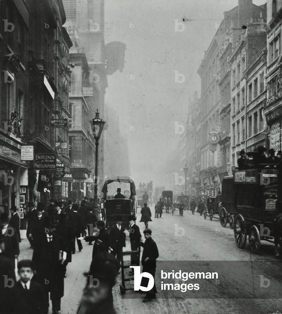 Cloth Fair, by Saint Bartholomew's Church, City of London, 1904 (b/w photo)