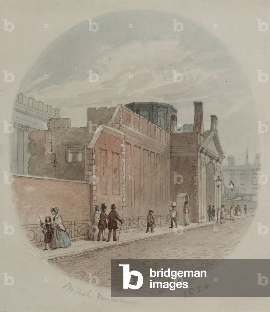 British Museum, 1850 (w/c on paper)