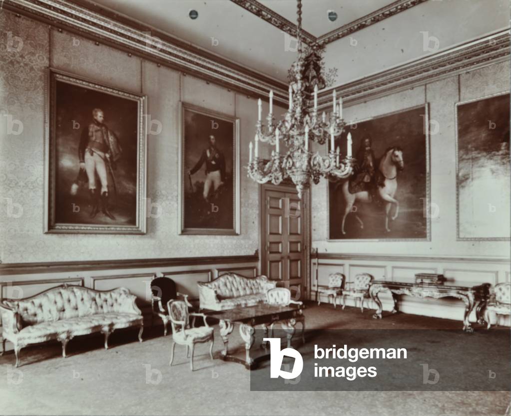 Saint James's Palace, Saint James's Palace, Westminster LB: blue room, 1907 (b/w photo)