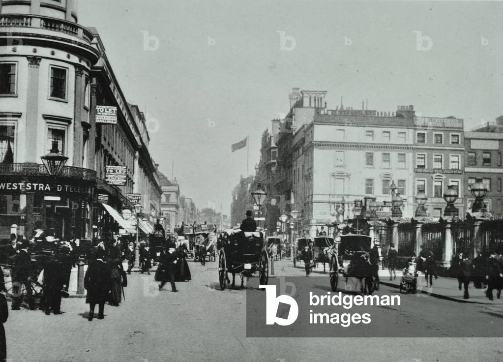 The Strand (West), 1895 (b/w photo)