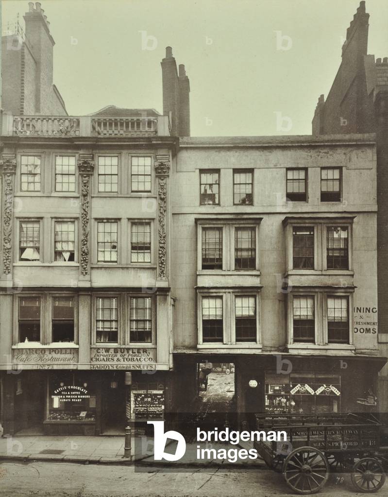 5-7 Aldgate, London, 1883 (b/w photo)