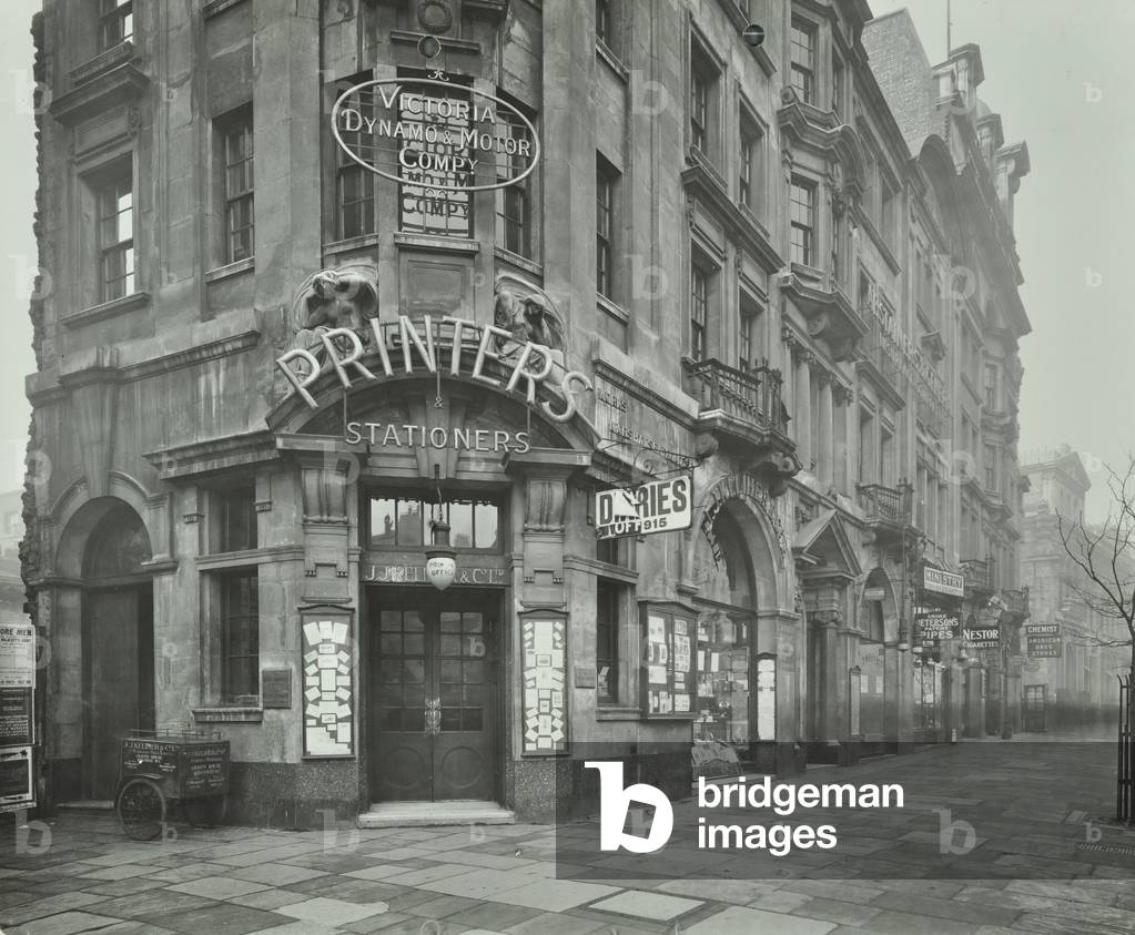 119-123 Kingsway: front elevations, 1915 (b/w photo)