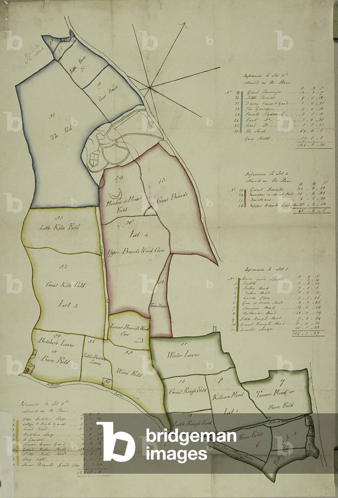 Map of Willesden, London (litho)