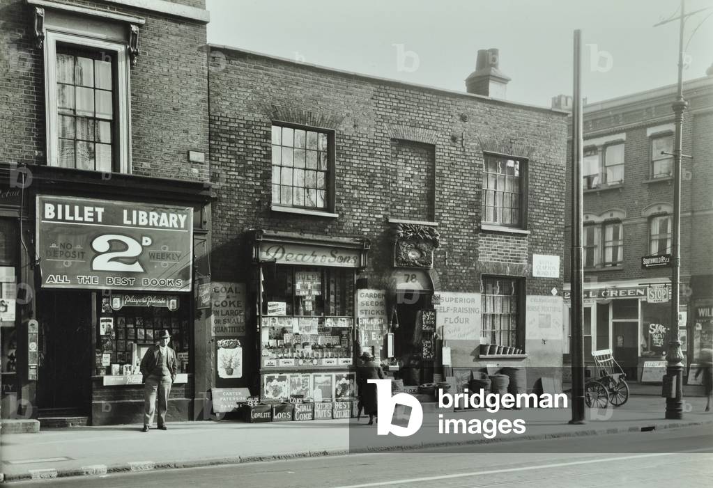 78 Upper Clapton Road: front elevation, London, 1935 (b/w photo)
