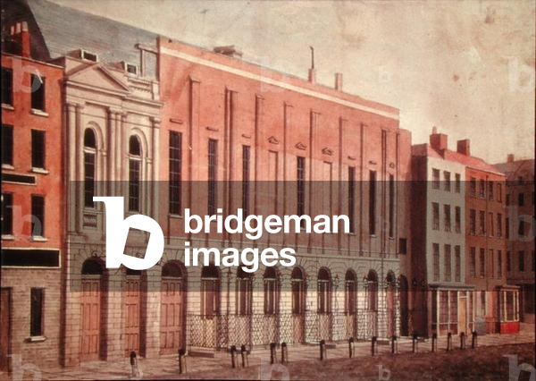 Kings Theatre, as rebuilt in 1790 (colour litho)