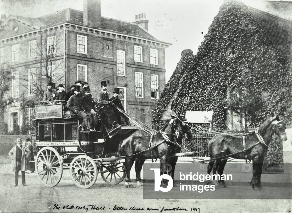 Garratt Lane: The Old Vestry Hall, 1887 (b/w photo)