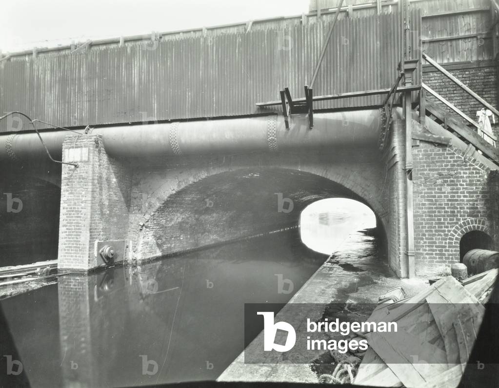 Commercial Road Bridge over Regent's Canal, 1938 (b/w photo)