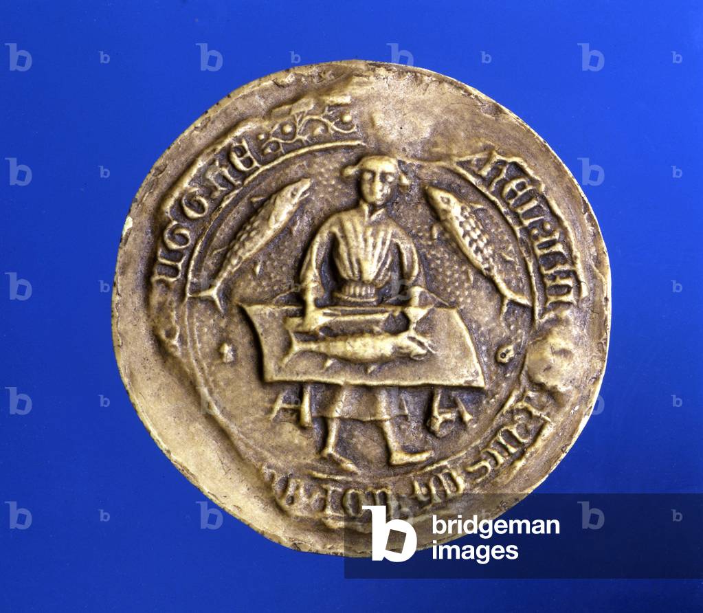 Seal of the Flanders Corporation. 15th century. Paris. National Archive.
