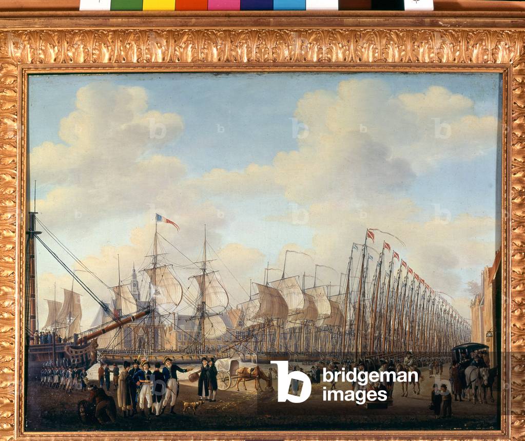 Secret fleet from Napoleon I to Flushing (Dutch port) for the attempted invasion of England. sd. Early 19th century. Amsterdam, Maritime Museum