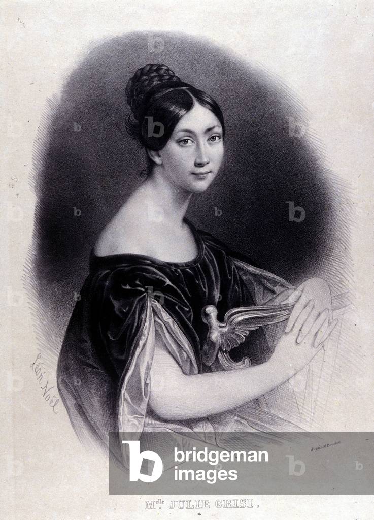 Ritratto di GRISI Giulia (Julie) (1811-1869) Soprano italiano.