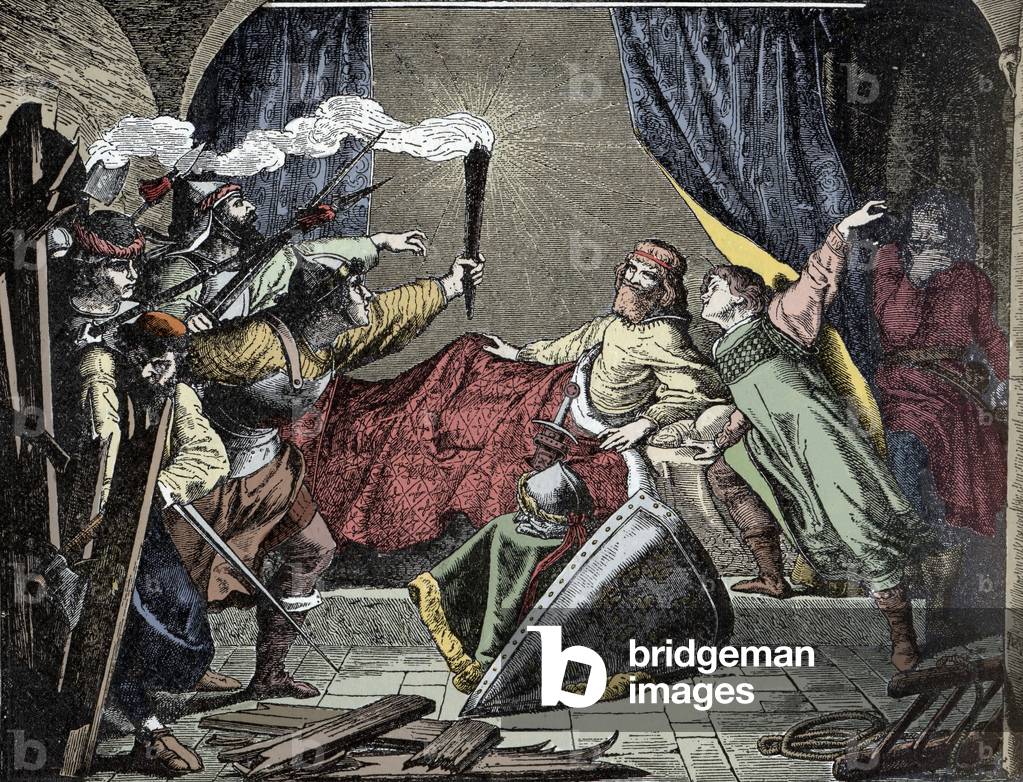 Friedrich Barbarossa at Susa - Emperor Frederic Barberousse (Frederic I of Hohenstaufen, 1122-1190) to Susa (Italy)