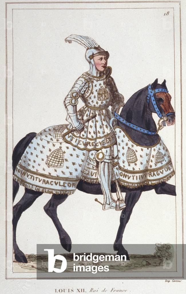 Louis XII (1462 -1515), King of France engraving of 1830