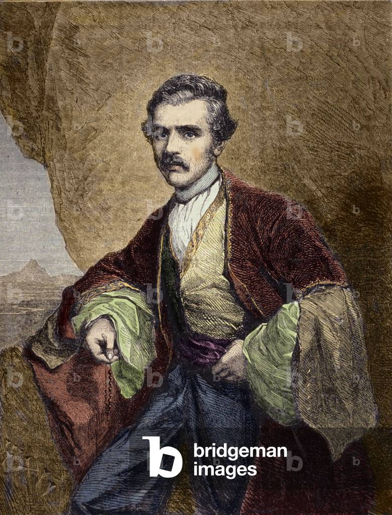 Portrait of Austen Henry Layard (1817-1894), English traveler and archeologist.