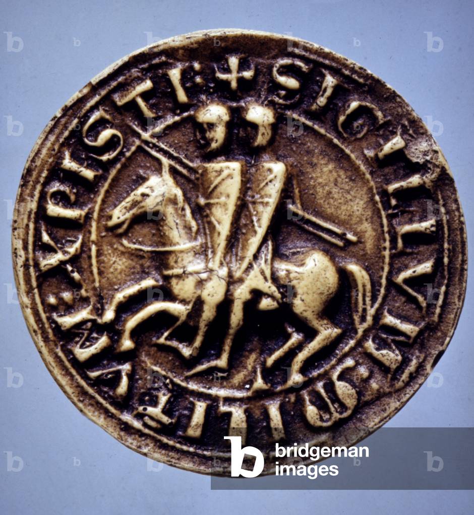 Seal of the Templars. Archives Nationales de Paris.