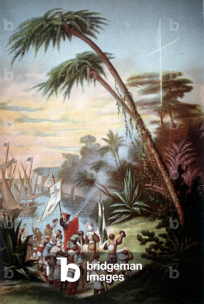 Christopher Columbus arrived in San Salvador in 1492.