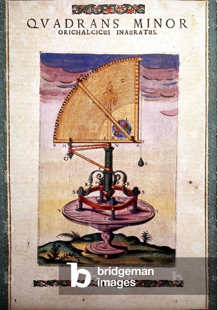 Quadrant azimutal zodiacal in “Astronomiae instituatae machanicia” by Tycho Brah (1546 - 1601), Wandsbeck, 1598.