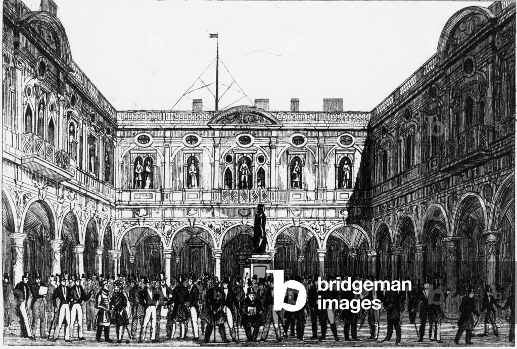Die Londoner Börse im Jahr 1821.