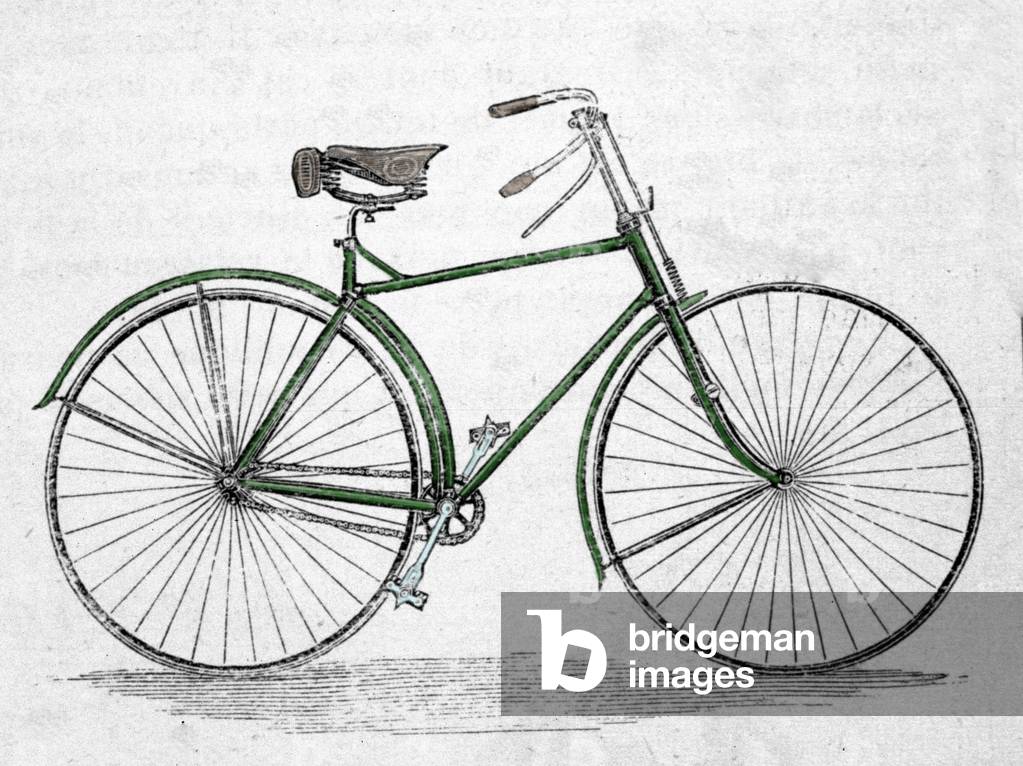 Modello di bicicletta con telaio.