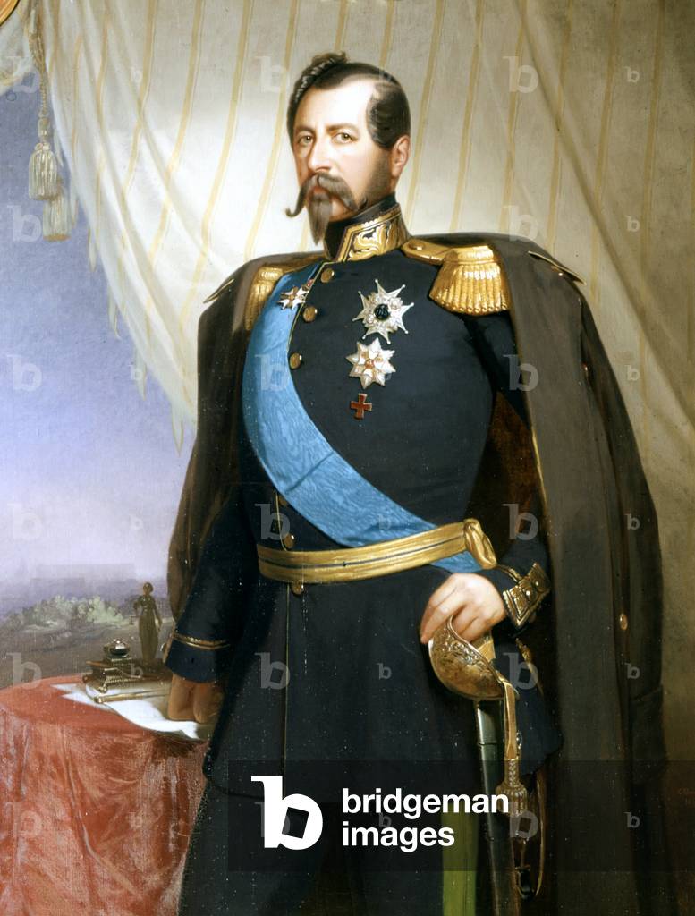 Portrait of Oscar I (Paris, 1799 in Stockholm, 1859). King of Sweden and Norway (1844-1859). Stockholm, Gripsholm Castle