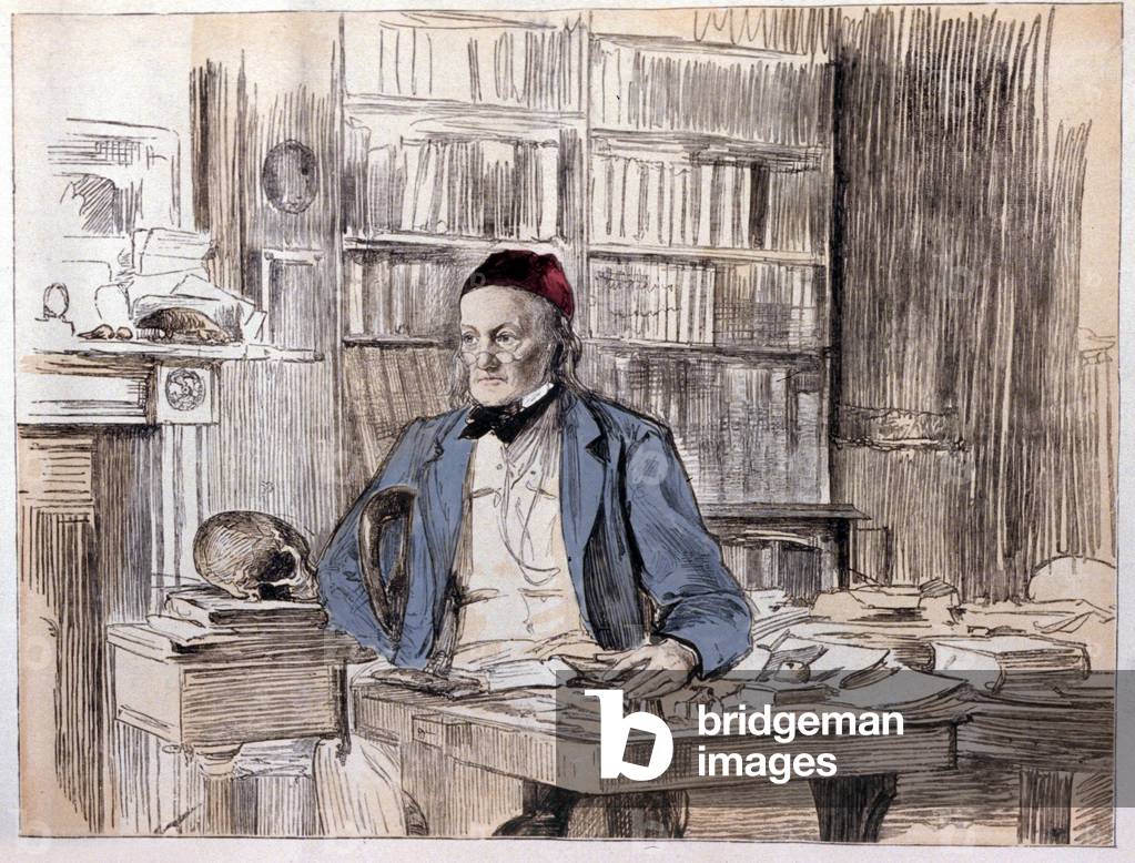 Ritratto di Richard Owen (1810-1890), naturalista inglese.