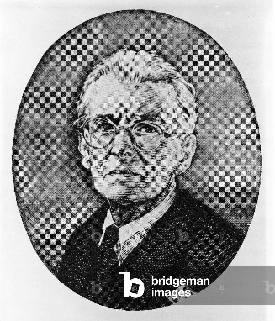 Portrait of Ildebrando Pizzetti (1880 - 1968) Italian composer.