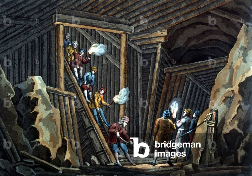Salt Mine in Germany at the end of the 18th century.