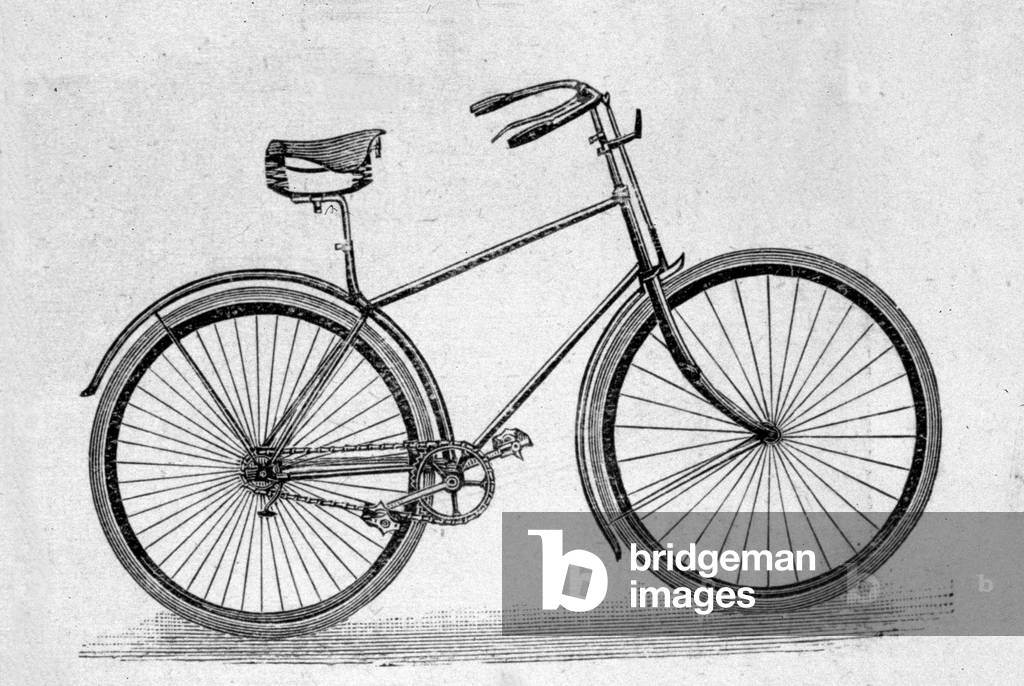 Hollow rubber bicycle model.