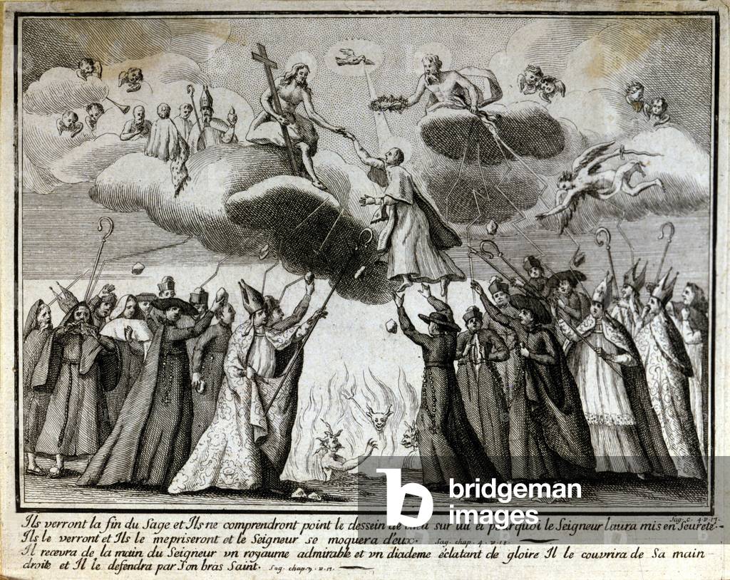 Satirical vignette against Jansenism.