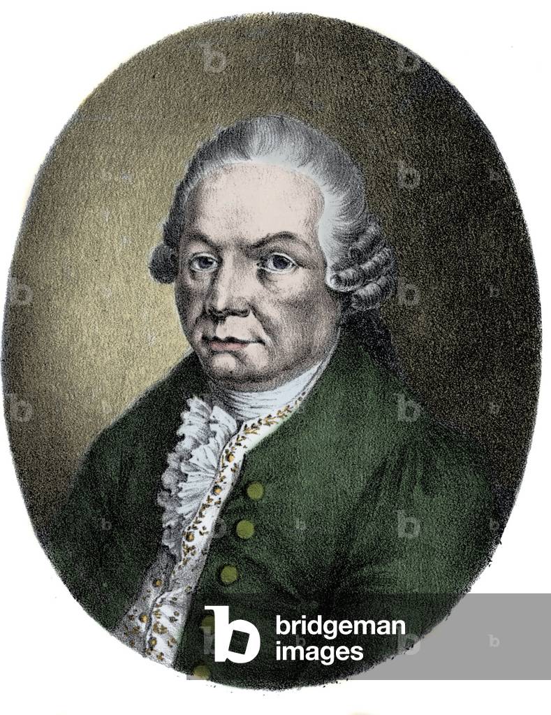 Portrait of the German composer Carl Philip Emanuel Bach (1714-1788).