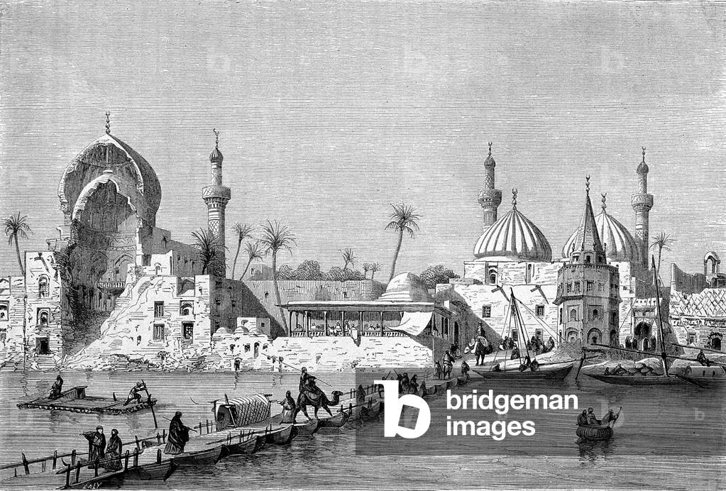 View of a Bridge on the Tigris, Baghdad (engraving)