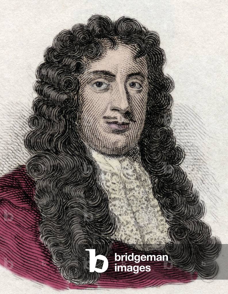 Portrait of George Savile (1633-1695), 1st Marquis of Halifax, English politician and writer. Engraving of the 19th century.