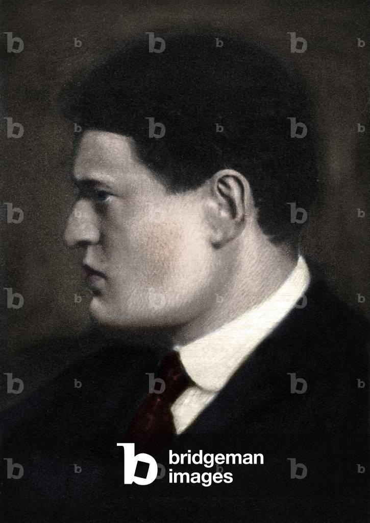Portrait of Frigyes Karinthy (1887, Budapest -1938) Hungarian writer, playwright, poet, journalist and translator.