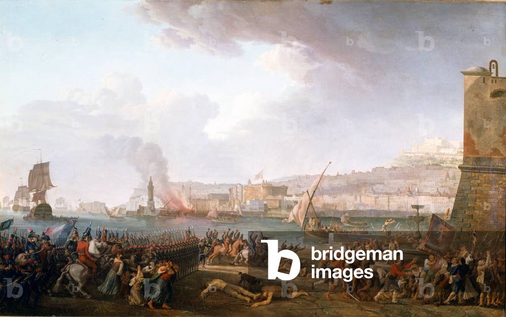Entry of the French army commanded by General Championet in Naples, 21/01/1799. Painting by Taurel Jean Jacques François (1757 - 1832). 1799. Castles of Versailles and Trianon.