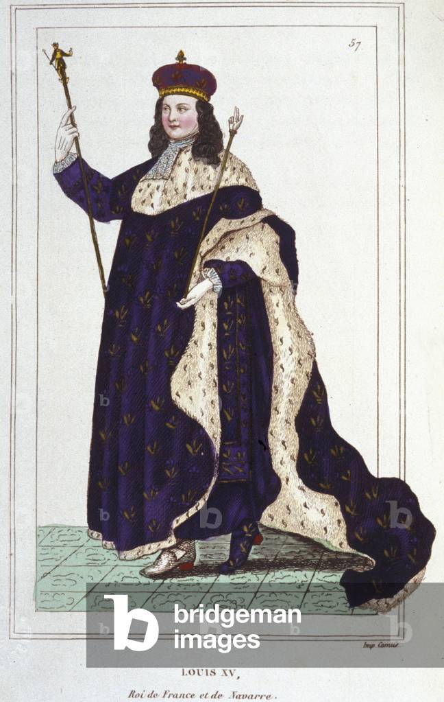 "Ritratto di Luigi XV (1710 - 1774)" 1801 di Unknown Artist