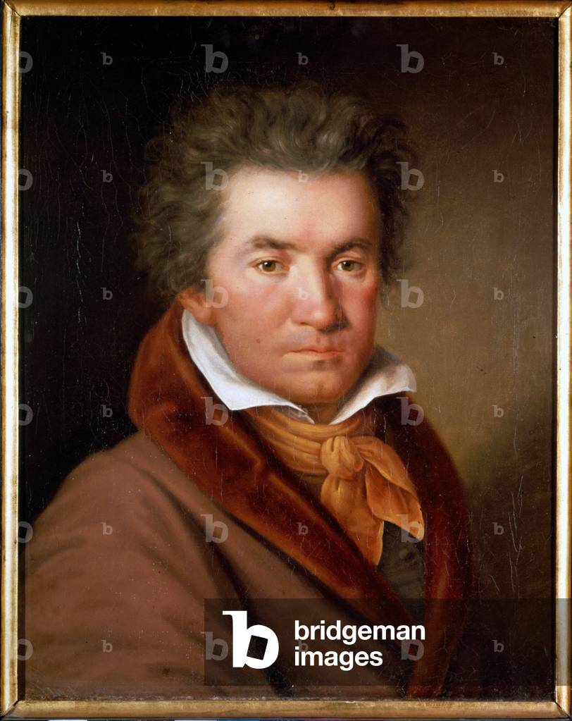 Bild von Gemälde "Portrait von Ludwig van Beethoven (1770 - 1827) - von Mahler" von Willibrord Joseph Mahler o